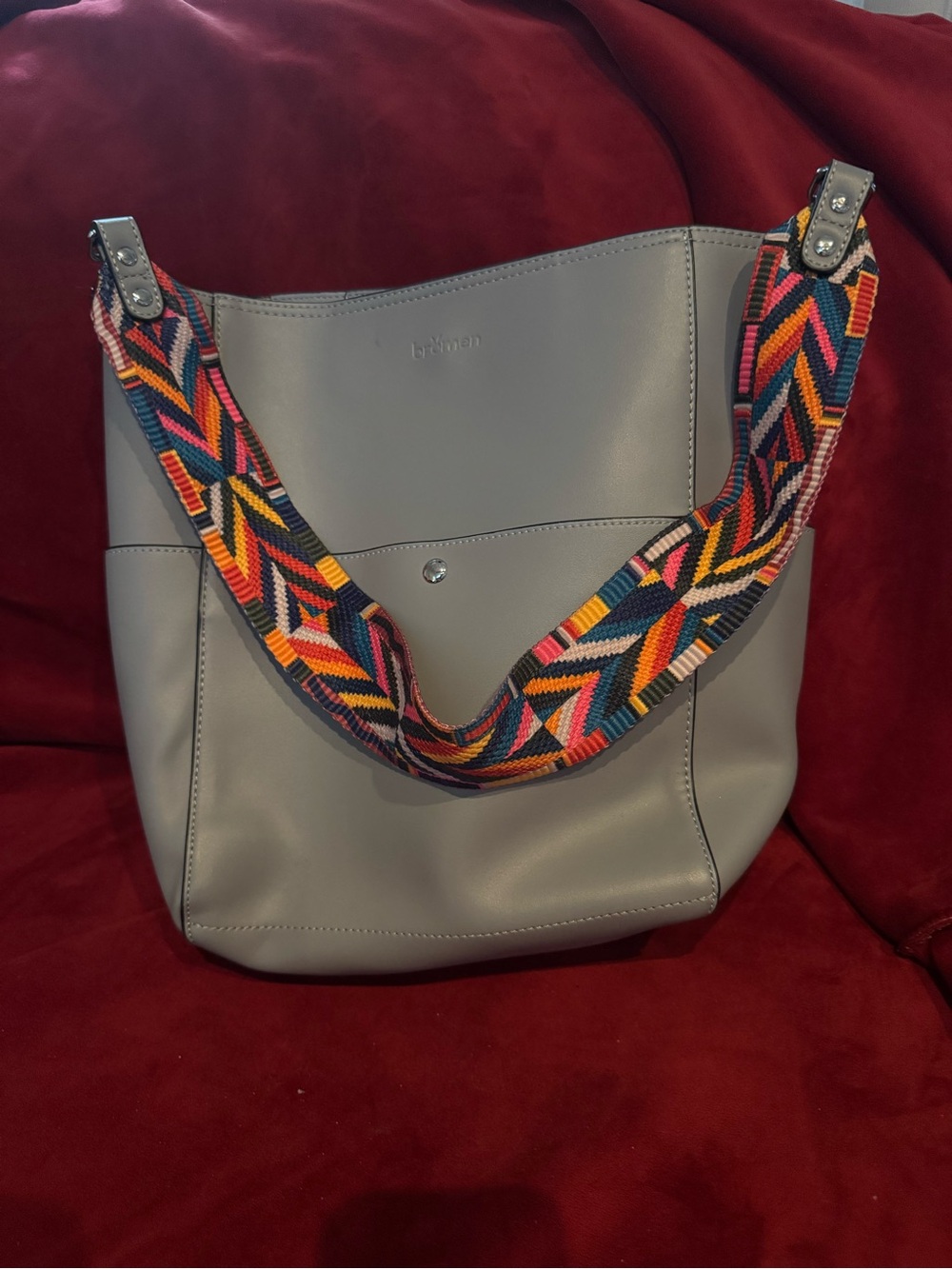 Bostanten Leather Designer Handbag Tote Purse Shoulder Bucket Bag